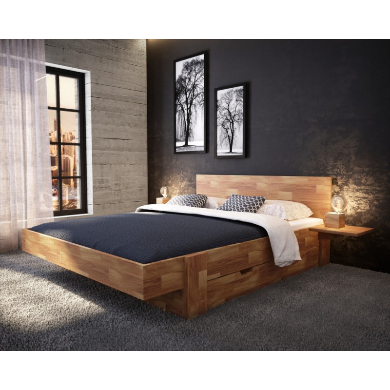 Łóżko z drewna litego Vigo