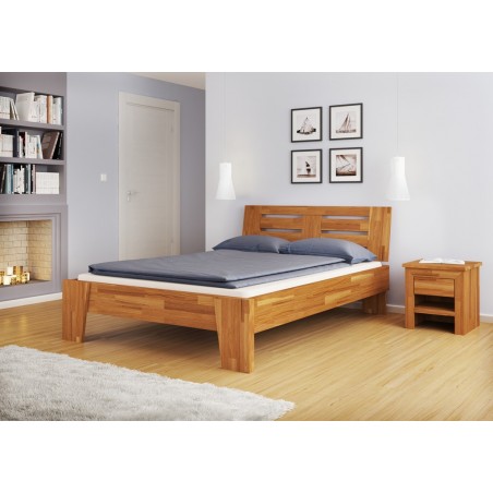 Łóżko z drewna litego Verona buk
