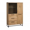 Massivholz Vitrine Lagos 45