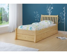 Holzbett Ton mit Raum