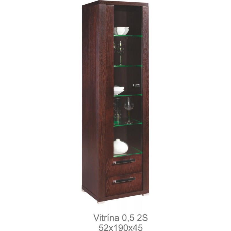 Witryna z drewna litego 0,5 2S Nemi