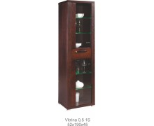 Massivholz Vitrine 0,5 1S Nemi