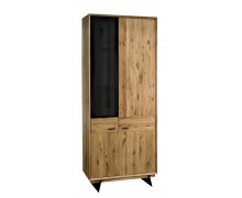 Witryna z drewna litego Loft 030