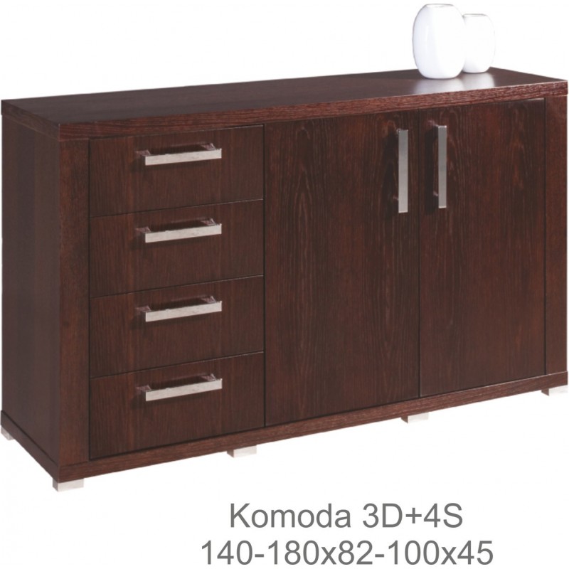 Komoda z drewna litego Nemi 4SL/6SL