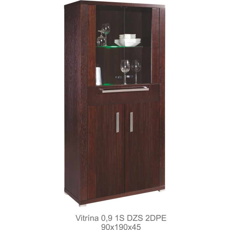 Witryna z drewna litego 0,9 1S Nemi