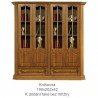 Rustykalna biblioteka z drewna litego Kinga