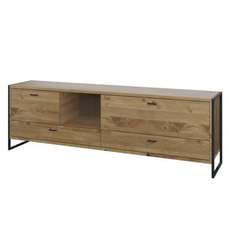 Massivholz TV Kommode Flora 04