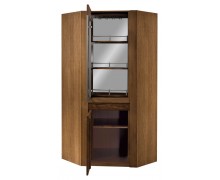 Massivholz Vitrine Velvet 16 (Ecke)