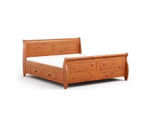 Nimes Bett aus Holz 140, 160, 180
