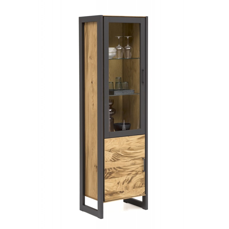 Eichenfurnier Vitrine Jeanne 71