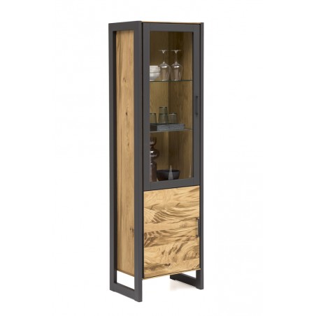 Eichenfurnier Vitrine Jeanne 71