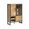Eichenfurnier Vitrine Jeanne 72