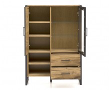 Eichenfurnier Vitrine Jeanne 72