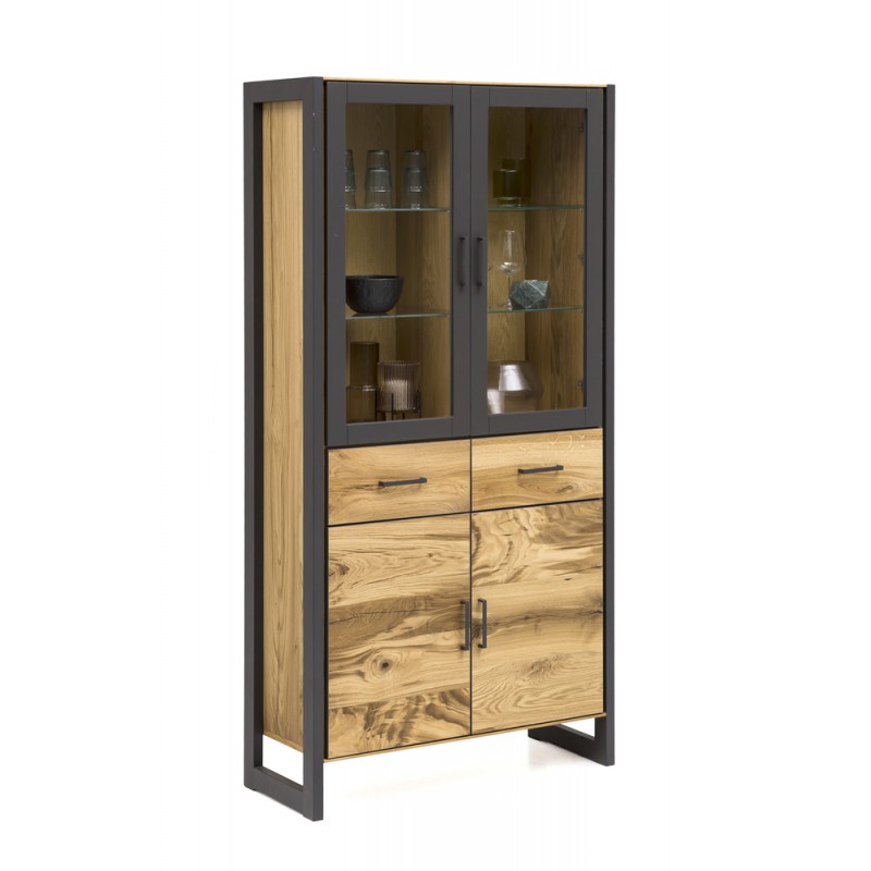 Eichenfurnier Vitrine Jeanne 73