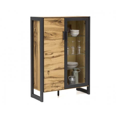 Eichenfurnier Vitrine Jeanne 74