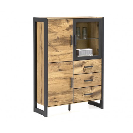 Eichenfurnier Vitrine Jeanne 63