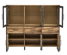 Eichenfurnier Vitrine Jeanne 75