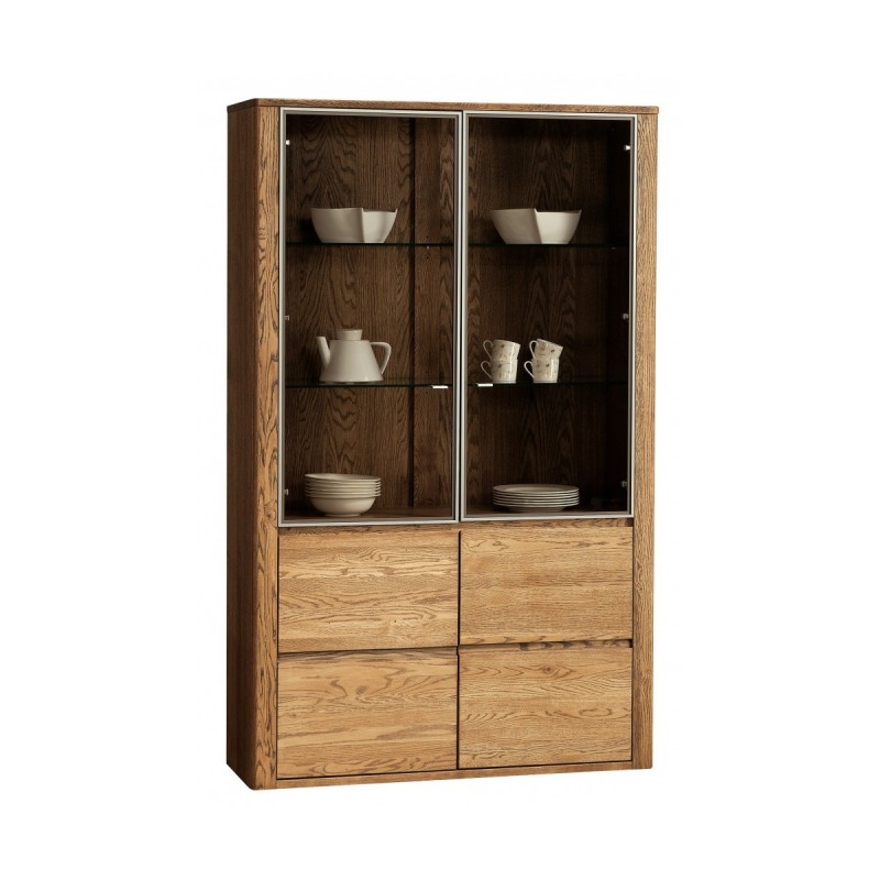 Massivholz Vitrine Orlando 12