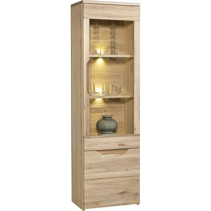 Witrynka z drewna litego Selene 1046