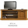 Rustykalna szafka RTV H Kinga z drewna litego