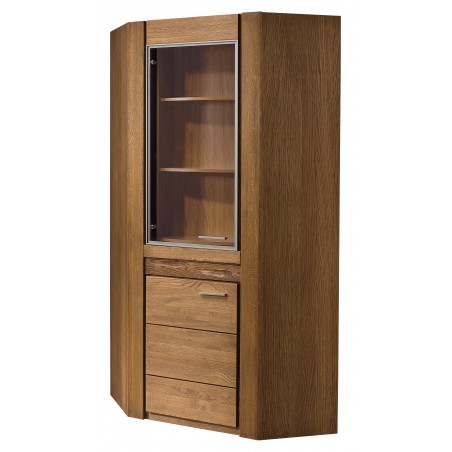 Massivholz Vitrine Velvet 16 (Ecke)
