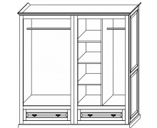 Möbel aus Holzblatt Schrank 93