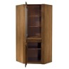 Massivholz Vitrine Velvet 16 (Ecke)